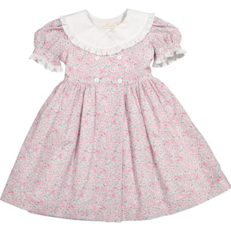 Pink Ditsy Floral Dress