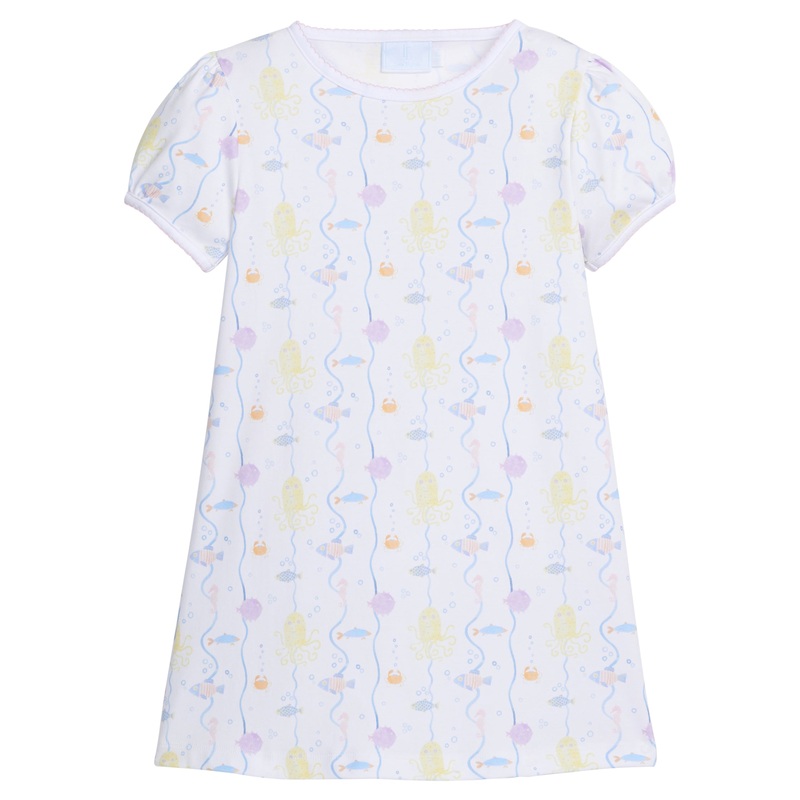 Printed T-Shirt Dress, Under the Sea