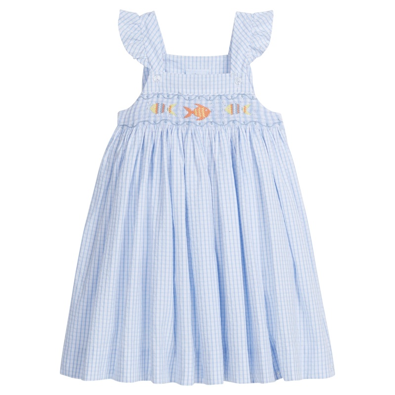 Smocked Lizzy D Dress, Fish