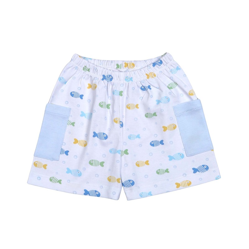 Blue Bubble Buddies Fish Shorts