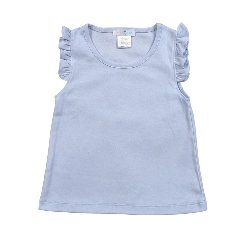 Girl’s Blue Butterfly Sleeve Top