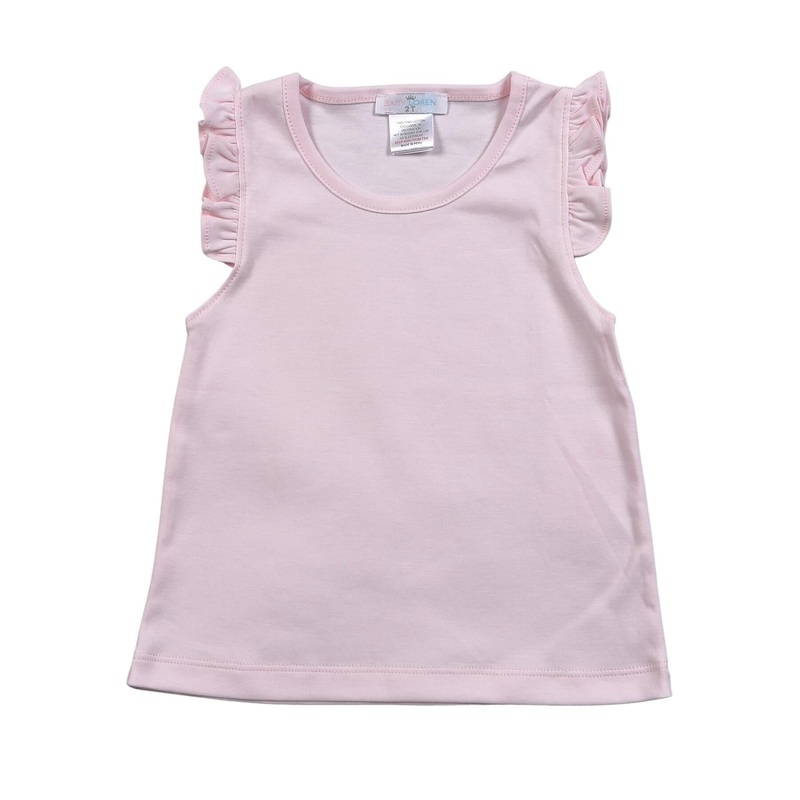 Girl’s Light Pink Butterfly Sleeve Top