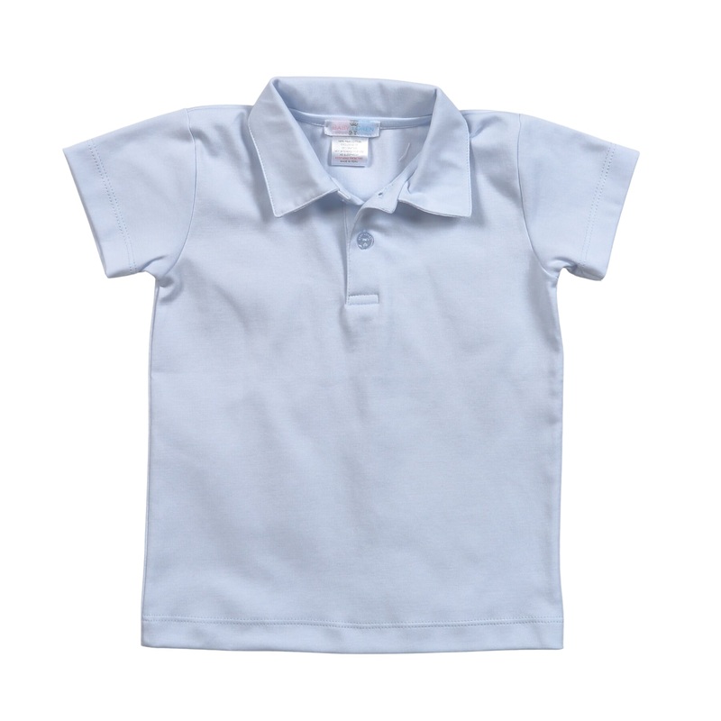 Light Blue Short Sleeve Polo
