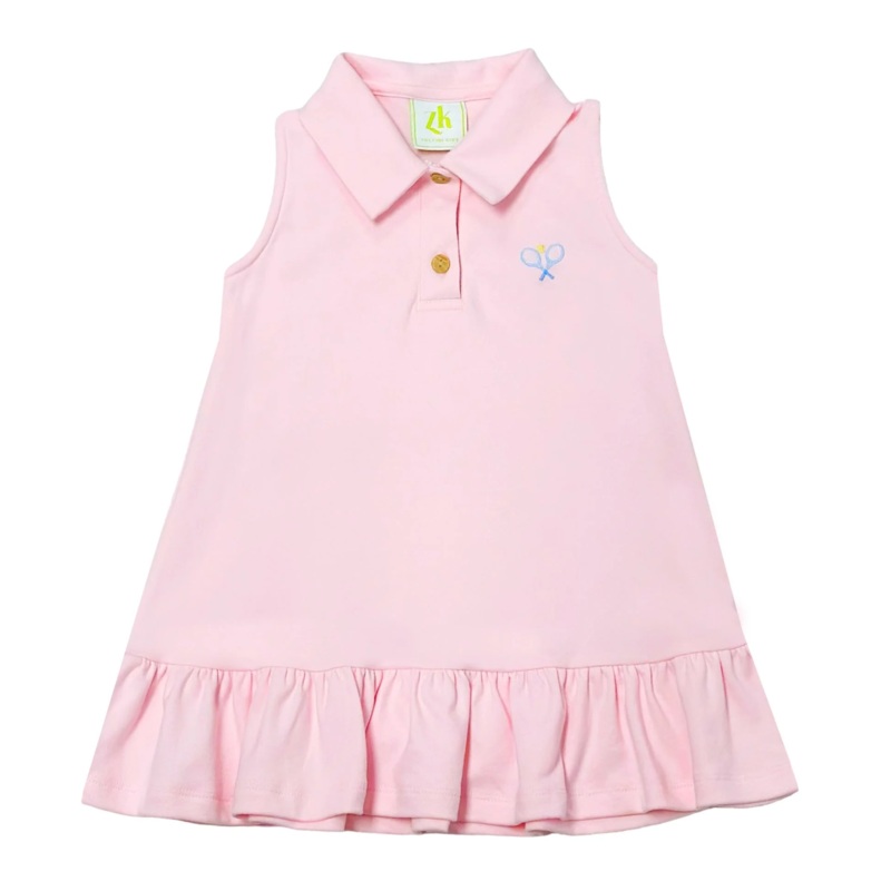 Tennis Adeline Dress, Pink Knit