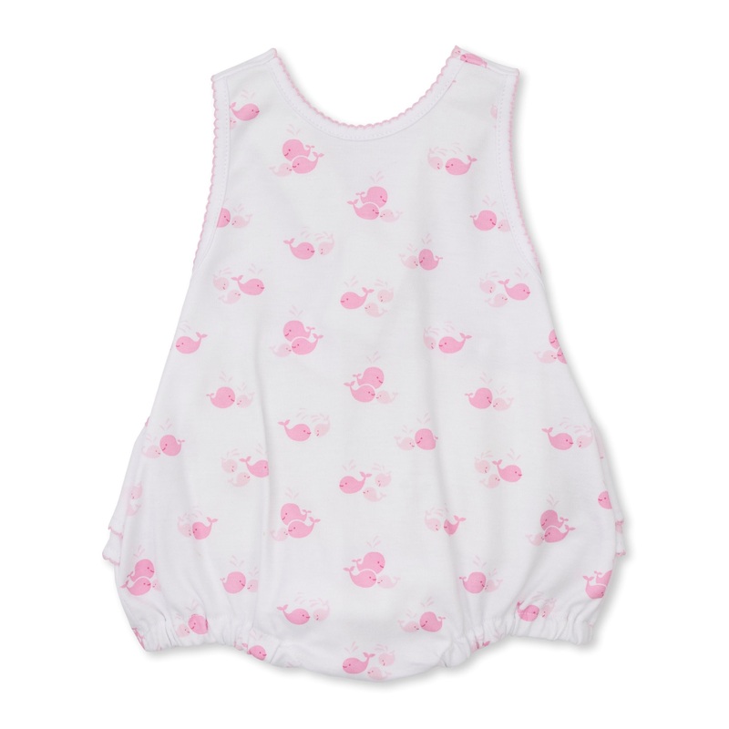 Whale Wonder Pink Print Strappy Bubble