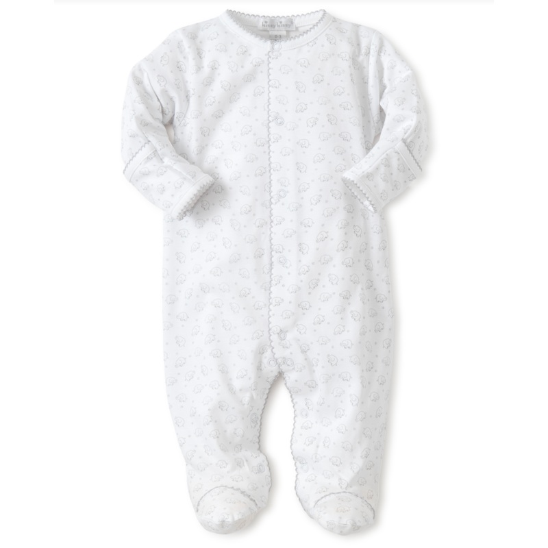 Ele-Fun Footie, White with Grey