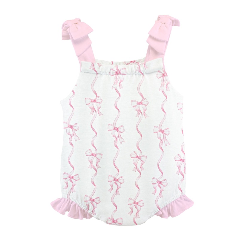 Coquette Bows Printed Bubble with Bows