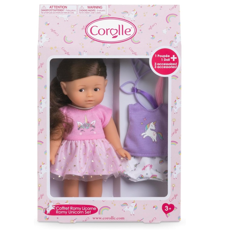 Corolle Mini Corolline Romy Unicorn Gift Set