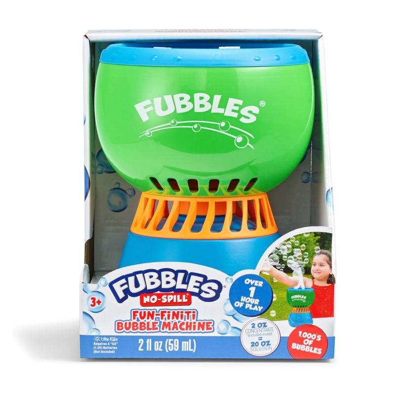 Fubbles No-Spill Fun-Finiti Bubble Machine