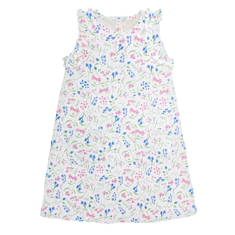 Spring Dream Front Pocket Ruffle Dress
