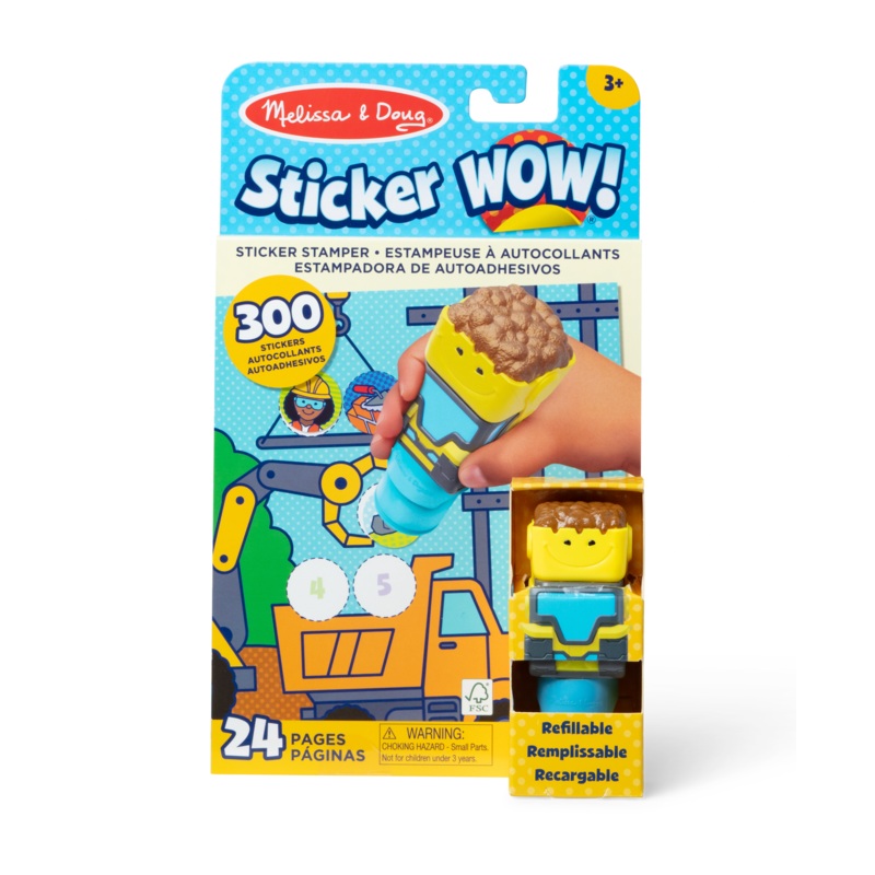 Sticker WOW! Activity Pad & Sticker Stamper, Bulldozer