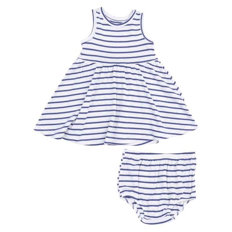 Stripe Vintage Blue Tank Dress