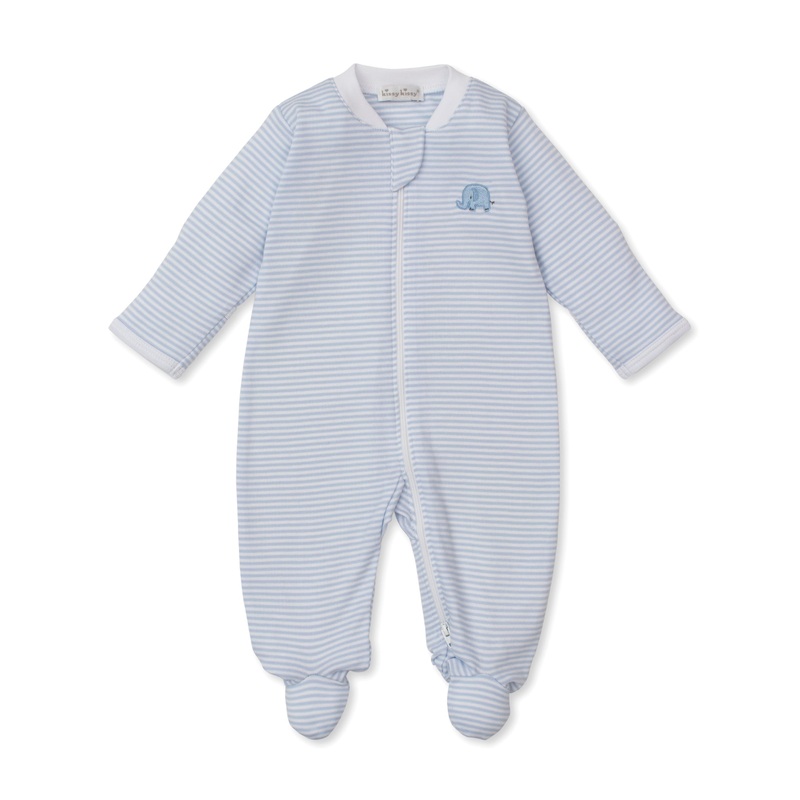 Striped Zippered Footie, Safari Wild