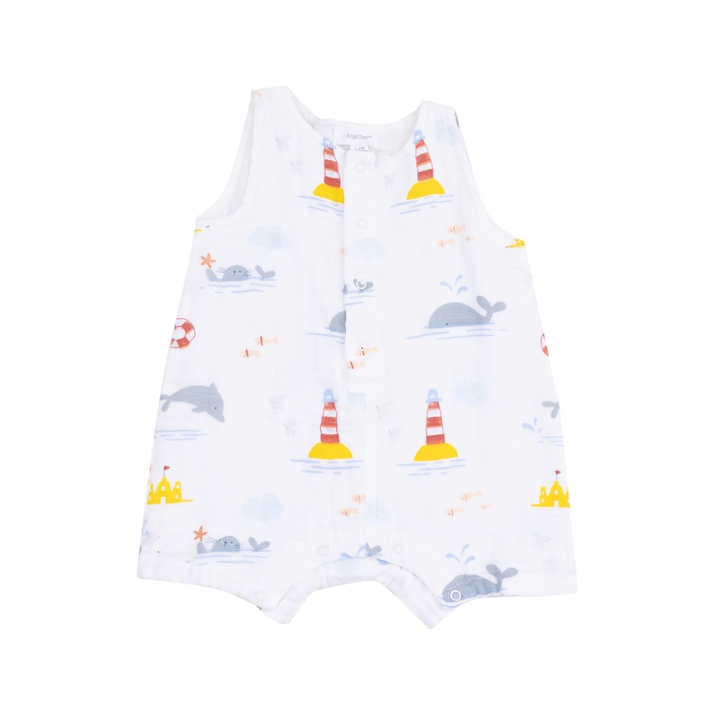 Take Me To The Sea Slevless Shortie Romper
