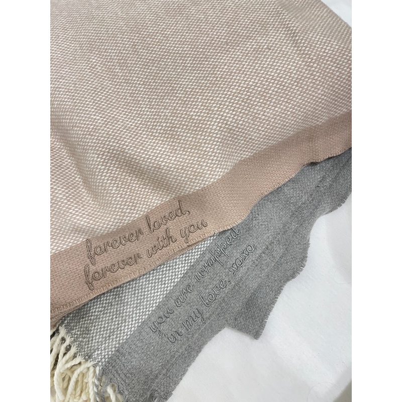 Wrapped in Love Throw Blanket, Grey