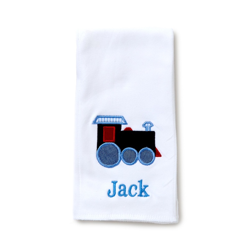 Burp with Applique, Train