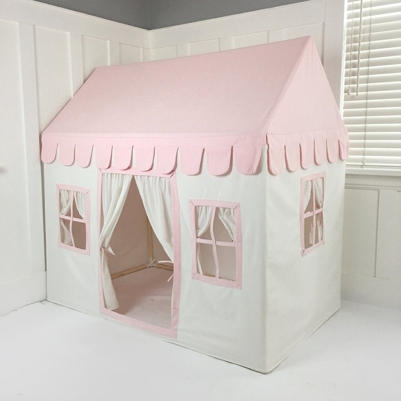 Playhouse, White with Pink