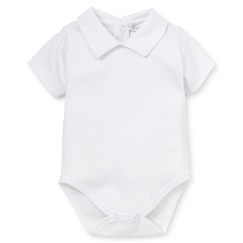 Short Sleeve Onesie, Pointed Collar