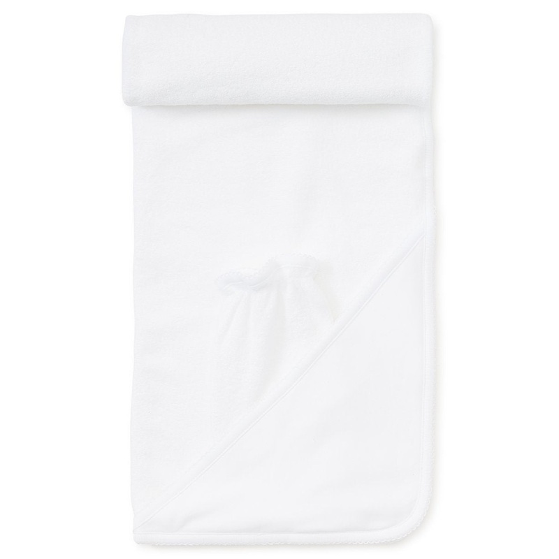 Towel with Mitt, White