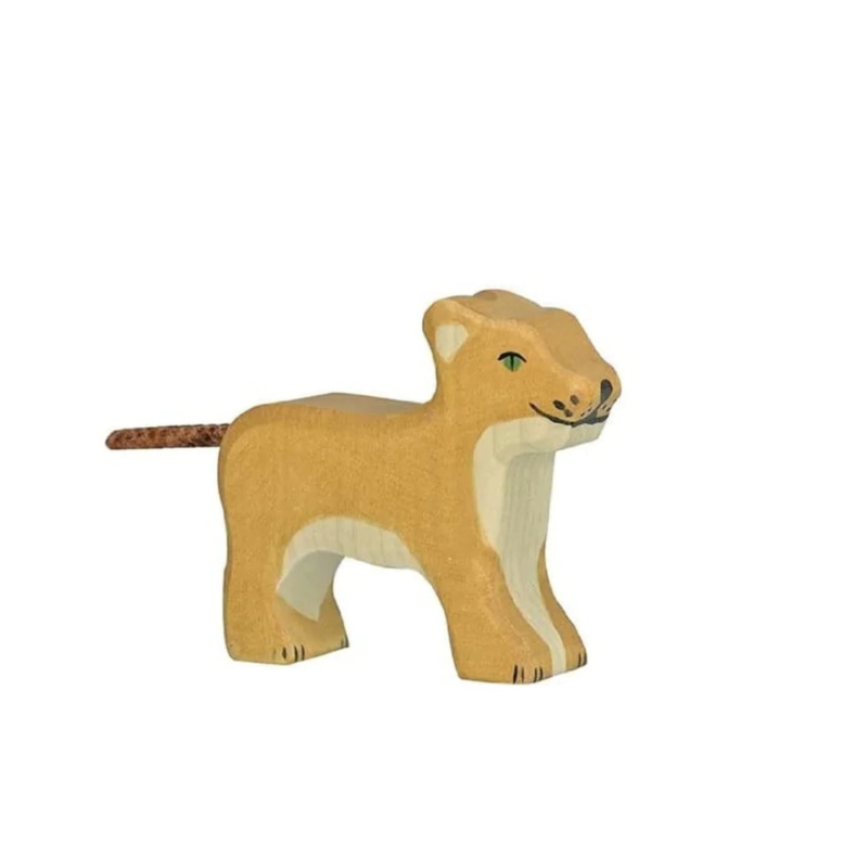 Wooden Animal, Lion Cub