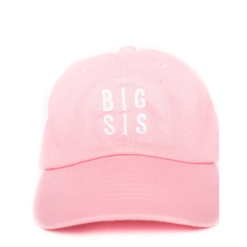 Big Sis Baseball Cap, Light Pink