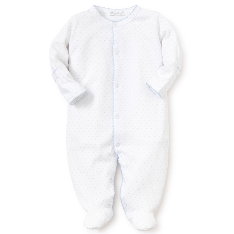 Blue Polka Dot Footie