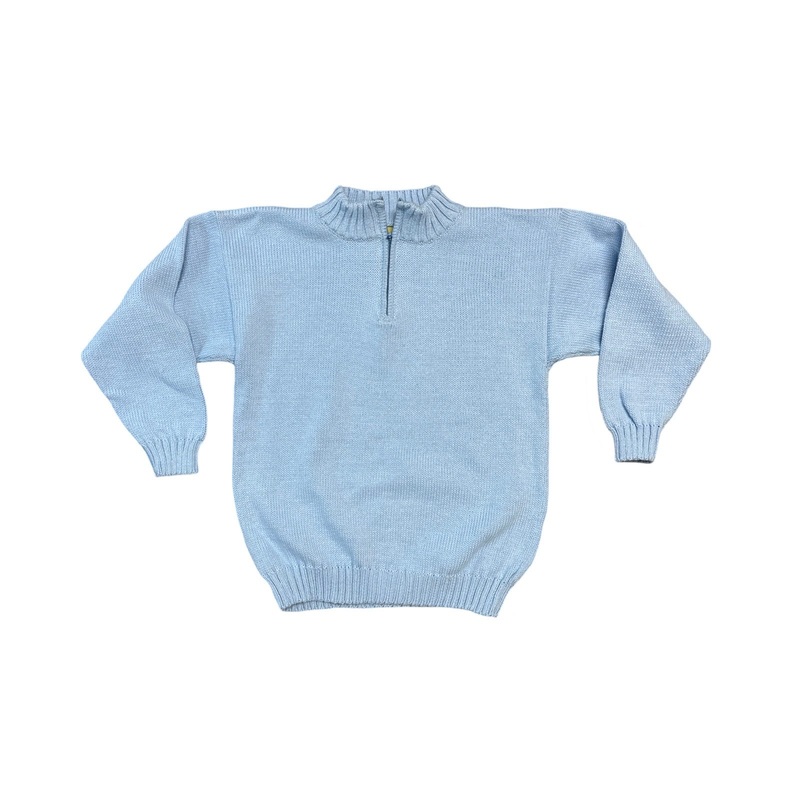 Boy’s 1/4 Zip Sweater, Sky Blue