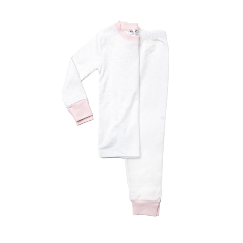 Loungewear Set, Pink Dots
