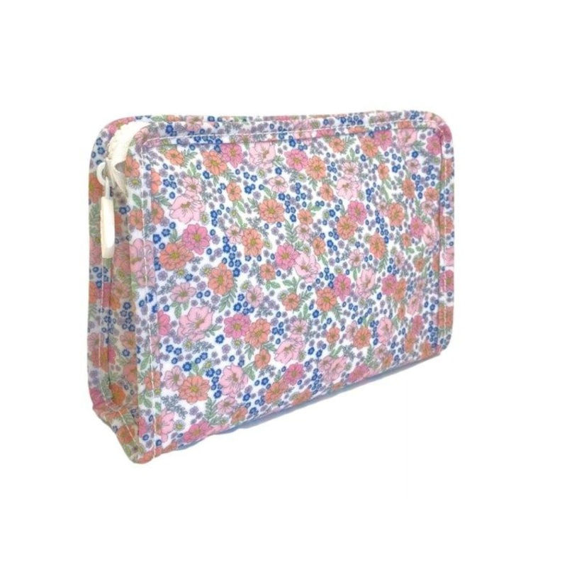Small Roadie Zip Pouch, Garden Floral