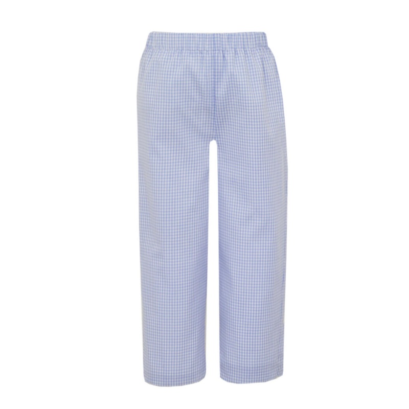 Boy’s Light Blue Gingham Pants