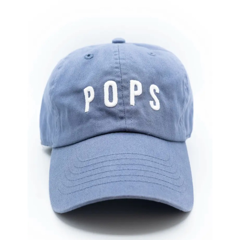Pops Baseball Cap, Dusty Blue