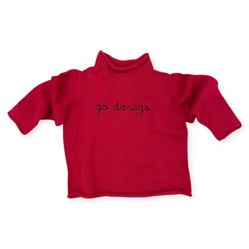 Rollneck Sweater with Go Dawgs