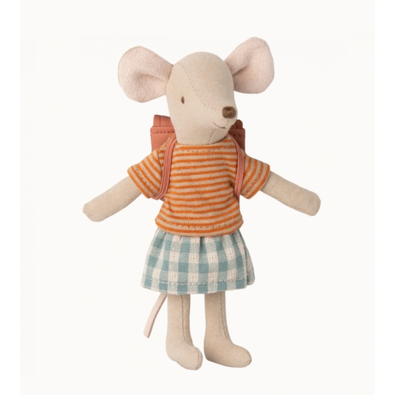 Tricycle Mouse, Big Sister with Bag – Red