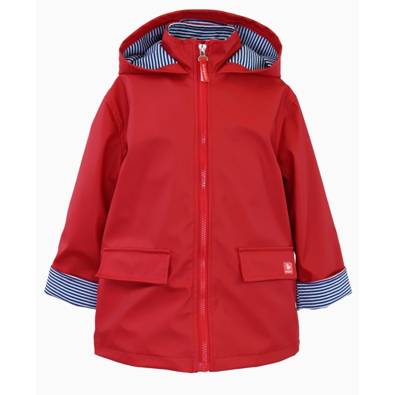 Zipper Raincoat, Lollipop Red