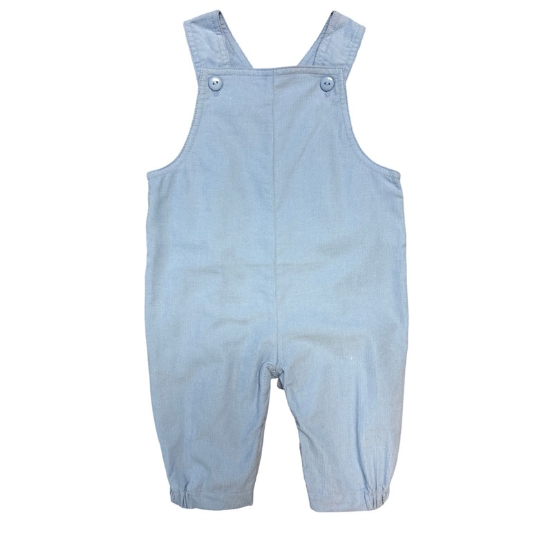 Boy’s Corduroy Sky Blue Overalls with Cinched Ankles