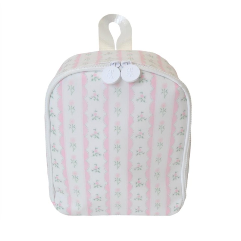 Bring It Lunch Bag, Ribbon Floral Pink