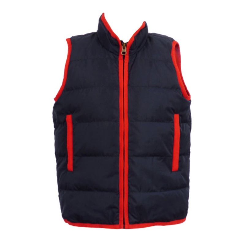 Delta Valley Vest, Navy with Red Trim