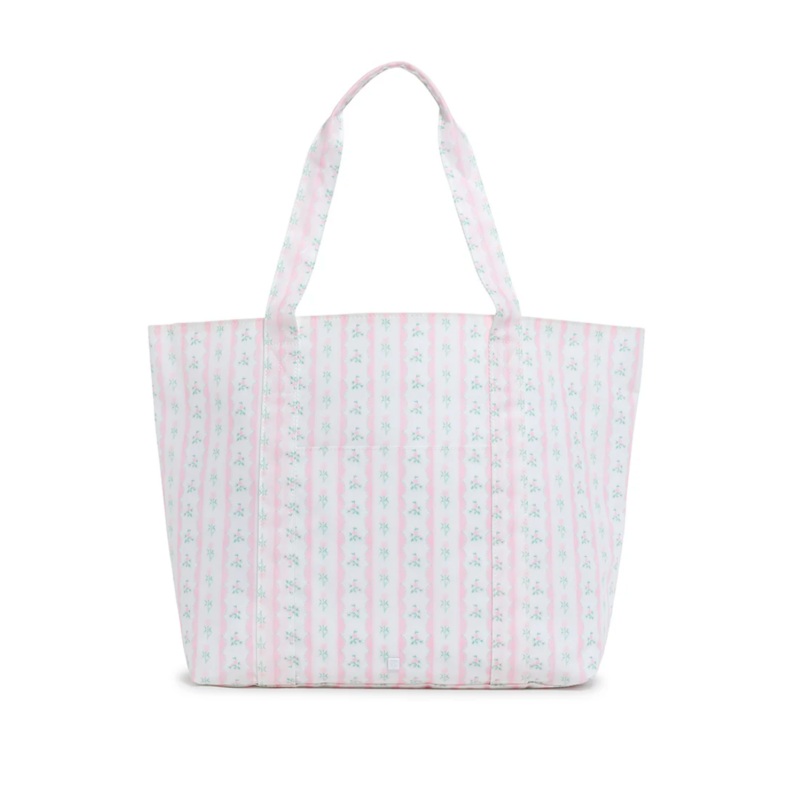 Jumbo Tote, Ribbon Floral Pink