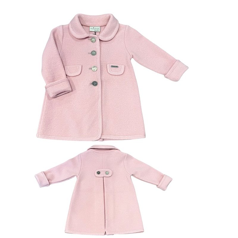 Pink Single Breasted Coat