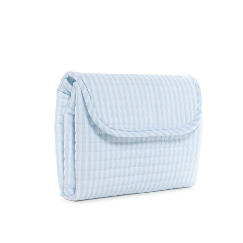 Quilted Changing Mat, Pimlico Blue Stripe
