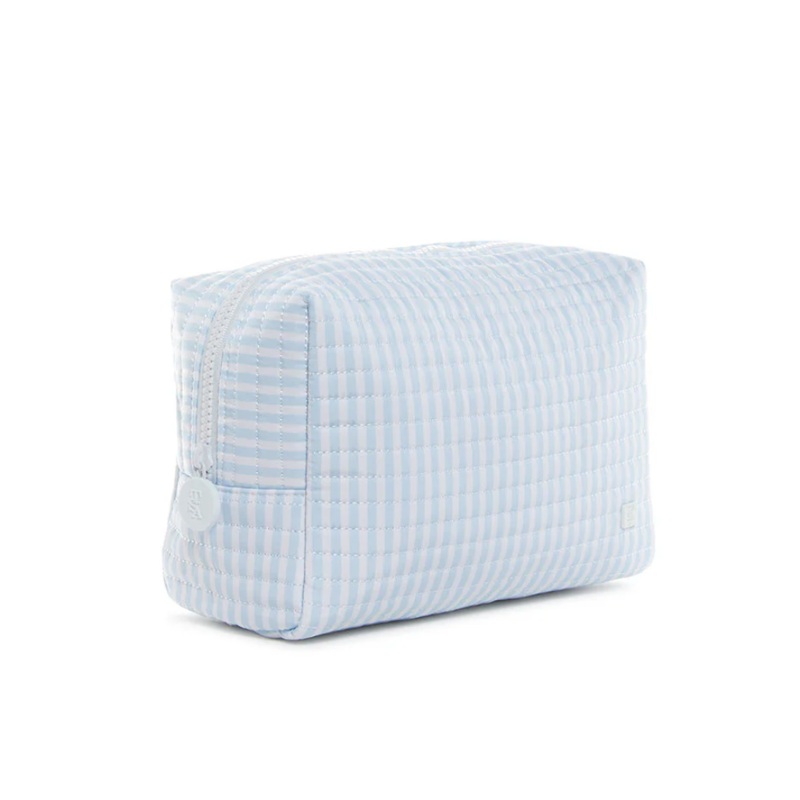 Quilted Everyday Bag, Pimlico Blue Stripe
