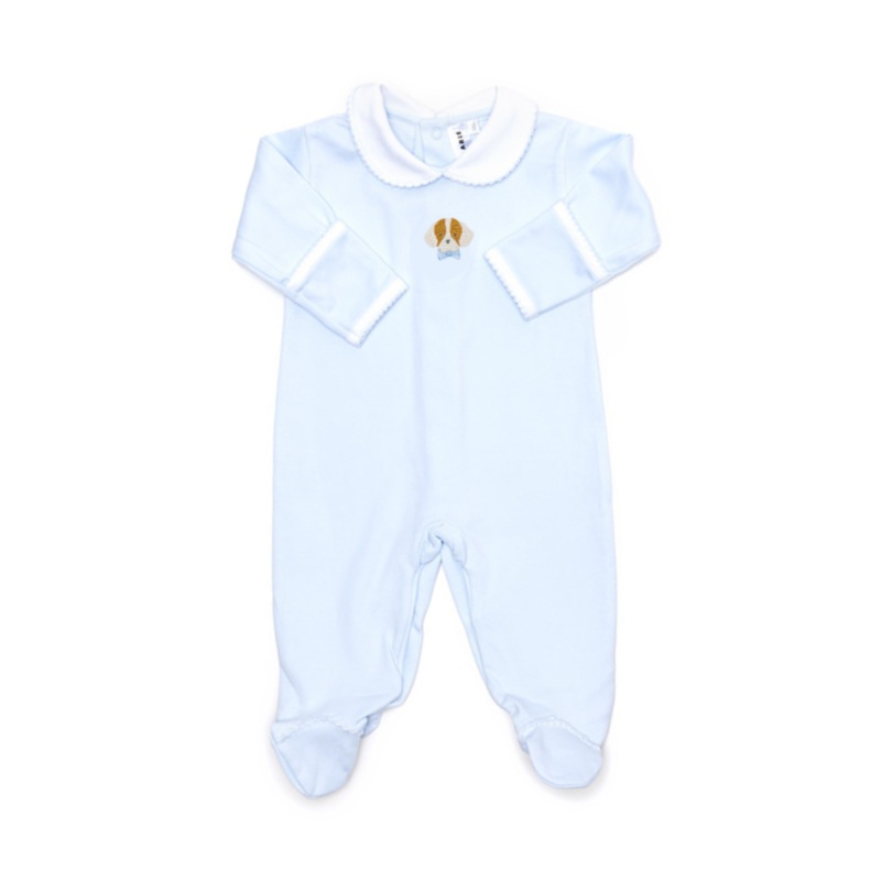 Boy’s Blue Spotted Puppy Footie