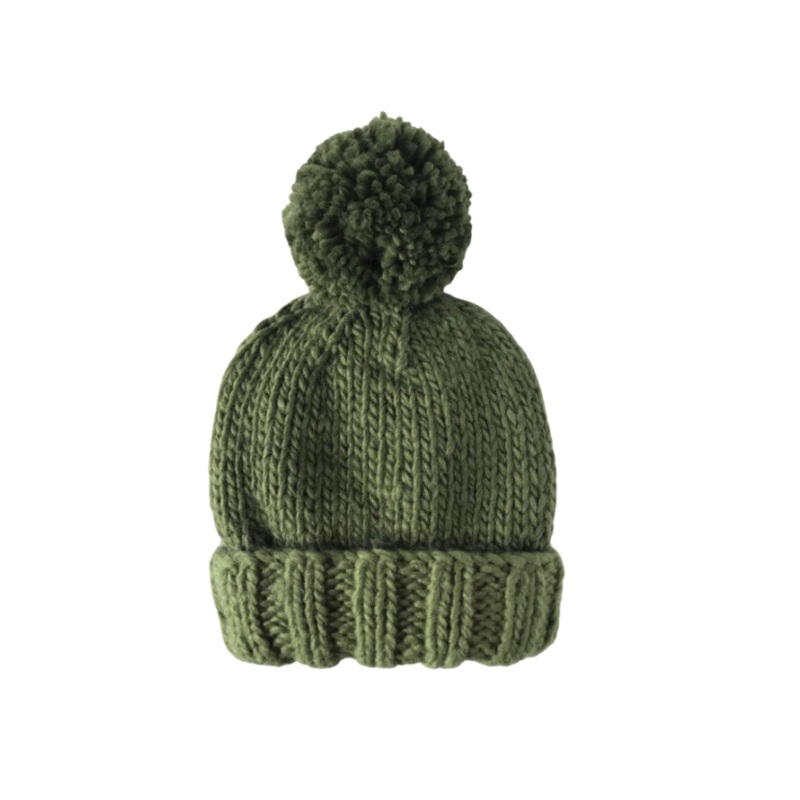 Classic Pom Hat, Olive