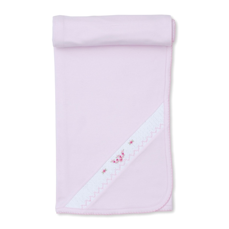 CLB Fall Medley 24 Pink Smocked Blanket