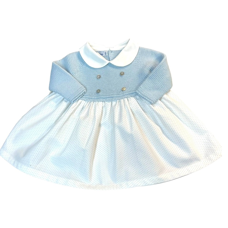 Light Blue with Bitty Dot Dress