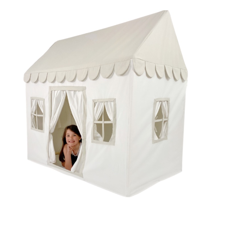 Playhouse, White with Beige