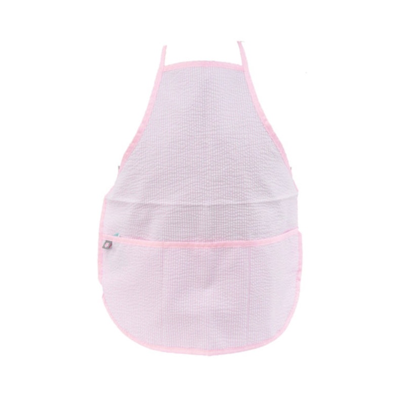 Seersucker Art Smock/Apron, Pink
