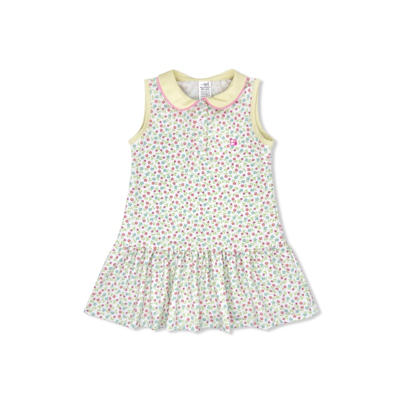 Darla Dress – Petal Power Floral, Sunshine Yellow, Flamingo Pink