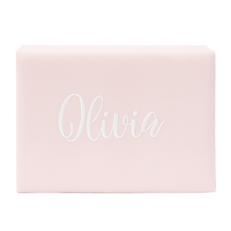 Pink Microstripe Large Keepsake Box