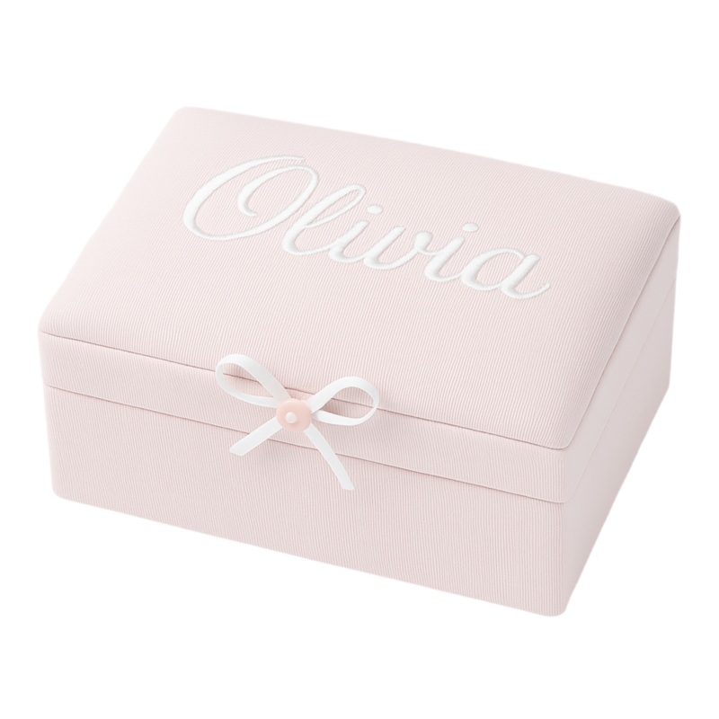 Pink Microstripe Small Keepsake Box